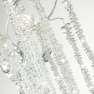 5004/3W HALL ODL23 485 серебристый/прозрачный металл/хрусталь Бра G9 3*40W BANCHE-foto5