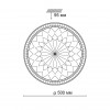 2082/EL PALE SN 071 Светильник пластик/белый/прозрачный LED 72Вт 3000-6000K D500 IP43 пульт ДУ DEGIRA