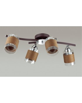 3030/4CA COMFI LN16 207 хром, кофе Люстра потолочная E27 4*60W 220V FILLA-foto4