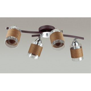 3030/4CA COMFI LN16 207 хром, кофе Люстра потолочная E27 4*60W 220V FILLA-foto4