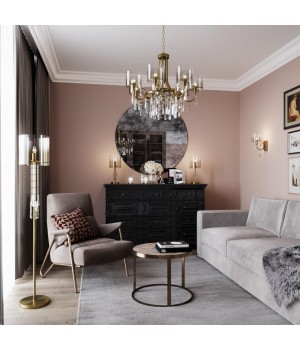 4886/1T HALL ODL_EX23 41 бронзовый/янтарн./металл/стекло Настольная лампа E14 1*40W NICOLE-foto4