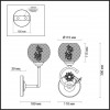 3000/1W COMFI LN16 068 белый с золотой патиной Бра E14 40W 220V IVETTA