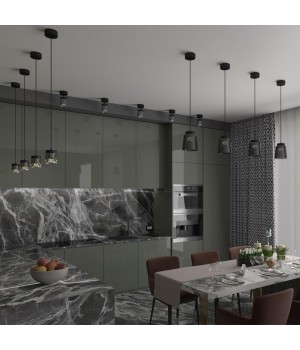 358648 OVER NT21 182 корпус черный/плафон дымчатый Светильник накладной светодиодный IP20 LED 4000K 20W 175-245V ARTIK-foto4