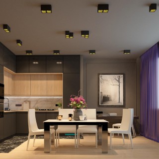 358489 OVER NT20 196 черный/золото Светильник накладной IP20 LED 4000K 20W 220V RECTE-foto3