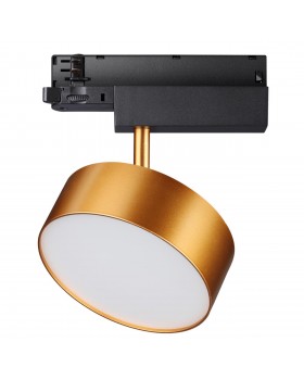 358760 PORT NT21 122 матовое золото Трехфазный трековый светодиодный светильник IP20 LED 24W 4000K 2100Лм 100-265V PROMETA-foto4