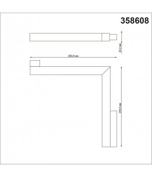 358608 SHINO NT21 045 черный Трековый светильник для низковольного шинопровода IP20 LED 4000K 24W 48V FLUM-foto2