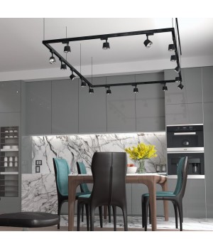 358709 PORT NT21 094 черный/хром Светильник трековый однофазный трехжильный IP20 LED 4000K 10W 100-265V KNOF-foto3