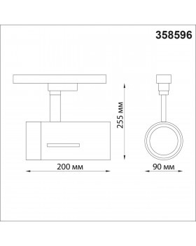 358596 PORT NT21 124 белый Трехфазный трековый cветильник IP20 LED 4000K 30W 175-245V DEP-foto2