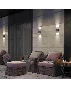 358567 STREET NT21 316 темно-серый Ландшафтный настенный светильник IP54 LED 4000K 6W 85-265V CALLE-foto3