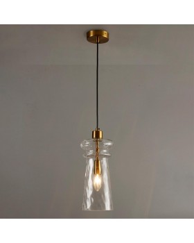 4998/1 MODERN ODL23 300 бронзовый/прозрачный/металл/стекло Подвес E14 1*40W PASTI-foto3