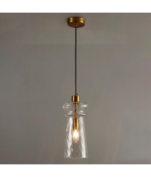 4998/1 MODERN ODL23 300 бронзовый/прозрачный/металл/стекло Подвес E14 1*40W PASTI-foto3