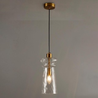 4998/1 MODERN ODL23 300 бронзовый/прозрачный/металл/стекло Подвес E14 1*40W PASTI-foto3