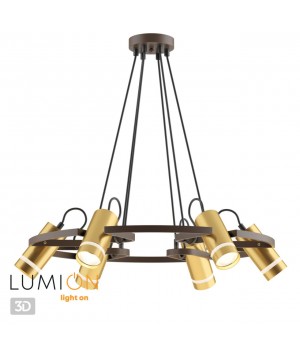 4444/6 MODERNI LN20 151 коричневый, золотой Люстра GU10 6*5W 220V HARPER-foto5