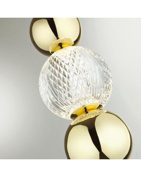 5008/7LA L-VISION ODL23 419 золотой/прозрачный/металл/акрил Подвес LED 7W 4000K 300Лм CRYSTAL-foto5