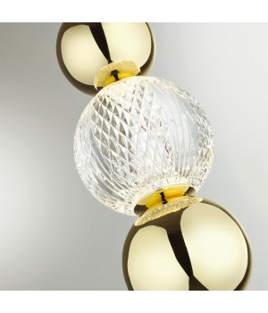 5008/7LA L-VISION ODL23 419 золотой/прозрачный/металл/акрил Подвес LED 7W 4000K 300Лм CRYSTAL-foto5