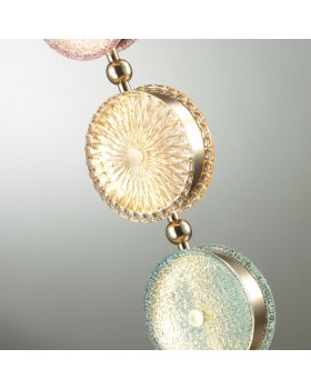 5412/13TL L-VISION ODL_EX23 9 золотой/розовый/желтый/голубой металл/стекло Настольная лампа LED 13W 4000K CARAMELLA-foto5