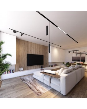 358531 SHINO NT21 059 черный Трековый светильник для низковольного шинопровода, длина провода 1м IP20 LED 4000K 30W 48V KIT-foto3