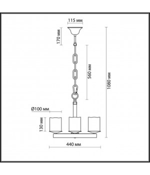 2767/4 COUNTRY ODL15 494 медн./дерево/стекло Люстра E27 4*60W 220V FABO-foto2