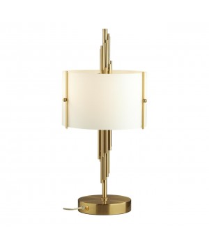 5415/2T MODERN ODL_EX23 39 бронзовый/белый матовый/металл/стекло Настольная лампа E27 2*40W MARGARET-foto4