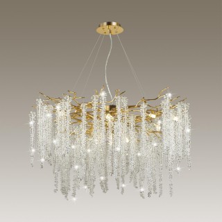 5005/14 HALL ODL23 487 золотой/прозрачный металл/хрусталь Люстра G9 14*40W BANCHE-foto3
