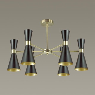 3662/6C MODERNI LN18 102 античная бронза/матовый черный Люстра потолочная E14 6*60W 220V QUINN-foto3