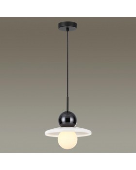 5014/1D MODERN ODL23 295 черный/белый/белый матовый металл/стекло Подвес G9 LED 5W HATTY-foto3