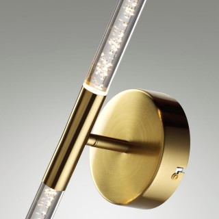 4369/10WL HIGHTECH ODL23 107 полированное золото/акрил с пузырьками Настенный св-к IP20 LED 10W 315Лм 3000K SPARKY-foto5