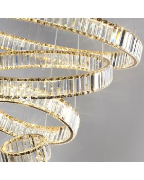 5015/260L L-VISION ODL23 427 золотой/прозрачный металл/хрусталь Люстра LED 260W 4000K 30600Лм VEKIA-foto5