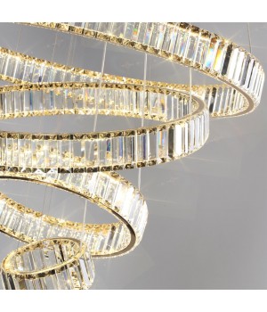 5015/260L L-VISION ODL23 427 золотой/прозрачный металл/хрусталь Люстра LED 260W 4000K 30600Лм VEKIA-foto5