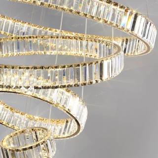 5015/260L L-VISION ODL23 427 золотой/прозрачный металл/хрусталь Люстра LED 260W 4000K 30600Лм VEKIA-foto5