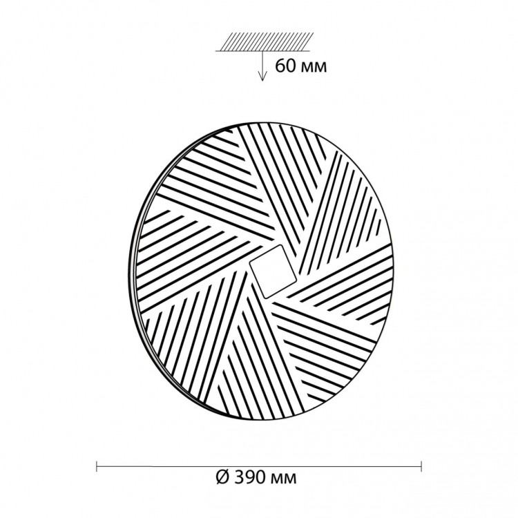 3018/DL TAN SN 054 Светильник пластик/белый/хром LED 48Вт 3000-6500K D390 IP43 пульт ДУ/ LampSmart BERASA