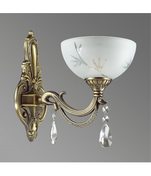 2958/1W CLASSI LN16 129 бронза, хрусталь Бра E27 60W 220V NORA-foto3