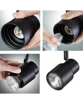 370922 OVER NT22 163 черный Светильник накладной IP20 GU10 50W 220V MOLO-foto3