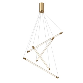 4369/40L HIGHTECH ODL23 107 полированное золото/акрил с пузырьками Подвесной св-к IP20 LED 30W 3000K 1050Лм SPARKY-foto4