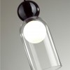 5022/1 MODERN ODL23 293 черный/прозрачный/белый матовый металл/стекло Подвес G9 LED 5W BLACKY