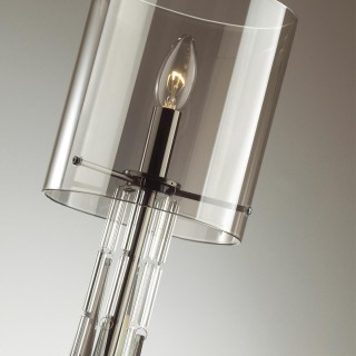 4890/1T HALL ODL_EX23 43 черный хром/дымчатый/ металл/стекло Настольная лампа E14 1*40W NICOLE-foto5