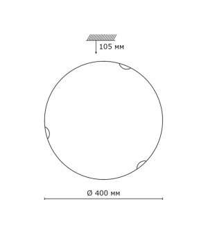 233 GLASSI SN 105 Светильник стекло/белое E27 2*100Вт D400 ONDINA-foto2