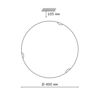 233 GLASSI SN 105 Светильник стекло/белое E27 2*100Вт D400 ONDINA-foto2