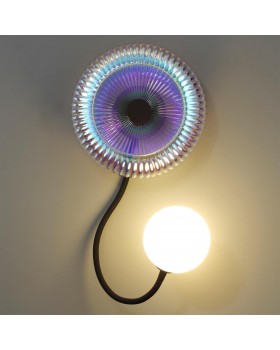 5013/1WB MODERN ODL23 511 черный/разноцветный/белый матовый металл/стекло Бра G9 LED 7W BUNY-foto5