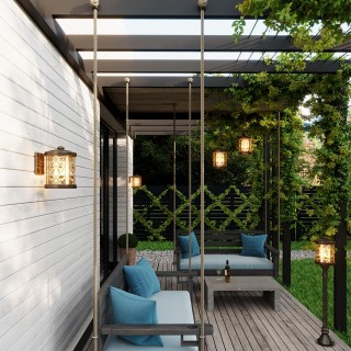 2286/1W NATURE ODL12 591 патина коричневый Уличный настен светильник IP44 E27 100W 220V LAGRA-foto3