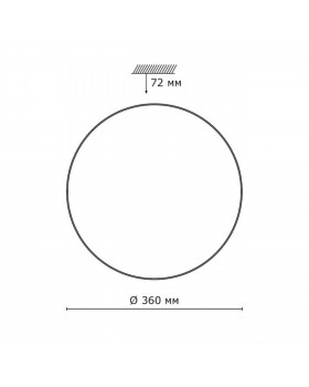 2052/CL PALE SN 090 Светильник пластик/белый/хром LED 30Вт 4000K D360 IP43 ABASI-foto2