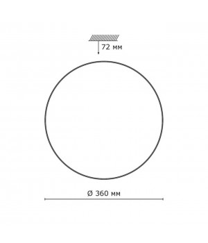 2052/CL PALE SN 090 Светильник пластик/белый/хром LED 30Вт 4000K D360 IP43 ABASI-foto2