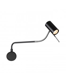 4381/1W HIGHTECH ODL23 173 черный/хром/металл Настенный св-к выкл. на плафоне IP20 LED GU10 10W GIGI-foto4