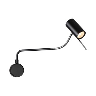 4381/1W HIGHTECH ODL23 173 черный/хром/металл Настенный св-к выкл. на плафоне IP20 LED GU10 10W GIGI-foto4