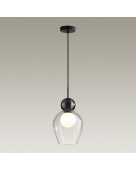 5023/1 MODERN ODL23 293 черный/прозрачный/белый матовый металл/стекло Подвес G9 LED 5W BLACKY-foto3