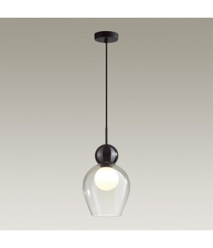 5023/1 MODERN ODL23 293 черный/прозрачный/белый матовый металл/стекло Подвес G9 LED 5W BLACKY-foto3