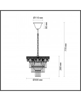 5232/4 CLASSI LN22 золотой Люстра E14 4*40W 220V IGGY-foto2