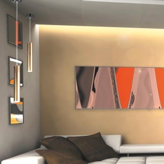 358985 OVER NT22 159 бронза светлая/черный Светильник светодиодный накладной, провод 2м IP20 LED 4000K 15W 220V ALBA-foto3