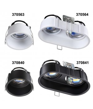 370841 SPOT NT22 278 черный Светильник встраиваемый IP20 GU10 2*50W 220V CLOUD-foto3