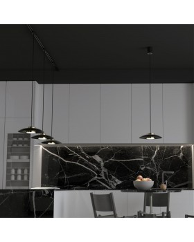 358591 OVER NT21 191 черный/золото Светильник накладной светодиодный, провод 2м IP20 LED 4000K 18W 220-240V PILZ-foto3